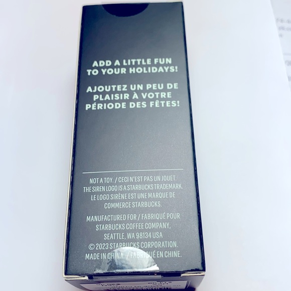 STARBUCKS 2023 Christmas Cold Cup Ornament Key Chain Green BOXED - Picture 5 of 5